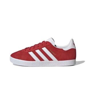 adidas Gazelle Shoes - Red GS Kids Shoes